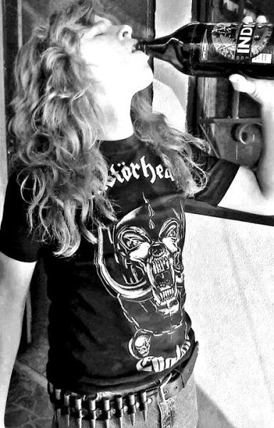 James Hetfield De Metallica Et Son T Shirt Motorhead D'époque